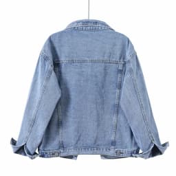 Vintage Women Jacket 2026 Autumn Winter Oversize Denim Jackets Washed Blue Jeans Coat Turn-down Collar Outwear Jacket