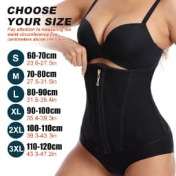 1PCS Waist Trainer for Women Zipper Corset Shapewear Tummy Control Faja Body Shaper Waist Cincher Workout Girdle