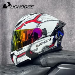High Quality DOT Motorcycle Helmet Four Seasons Motocross Racing Modular Flip Up Casco Moto Men Women Off Road Helmet Unmasked