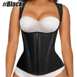 1PCS Waist Trainer for Women Corset Shapewear with Zipper Women's Waist Cincher Tank Top with Adjustable Straps