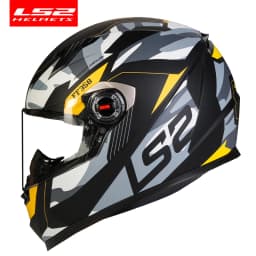 LS2 FF358 Full Face Motorcycle Helmet High Quality LS2 Brazil Flag Capacete Casque Moto Helm ECE Approved No Pump