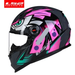 LS2 FF358 Full Face Motorcycle Helmet High Quality LS2 Brazil Flag Capacete Casque Moto Helm ECE Approved No Pump