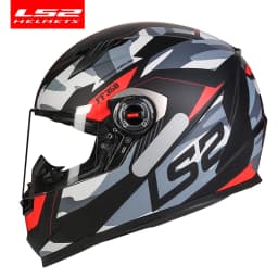 LS2 FF358 Full Face Motorcycle Helmet High Quality LS2 Brazil Flag Capacete Casque Moto Helm ECE Approved No Pump