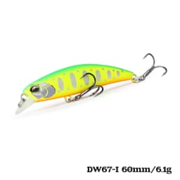 TSURINOYA Sinking Minnow 60S 60mm 6.1g DW67 New Fishing Lures Professional Hard Lure Pencil Wobbler Crankbait Bass Pike Baits