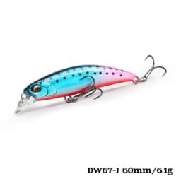 TSURINOYA Sinking Minnow 60S 60mm 6.1g DW67 New Fishing Lures Professional Hard Lure Pencil Wobbler Crankbait Bass Pike Baits