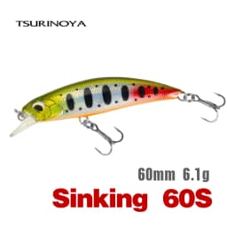 TSURINOYA Sinking Minnow 60S 60mm 6.1g DW67 New Fishing Lures Professional Hard Lure Pencil Wobbler Crankbait Bass Pike Baits