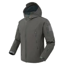 Men's Autumn Winter SoftShell Fleece Jackets Male Hood Windproof Coat Fishing Hiking Camping Climbing Skiing Warm Pants Trousers