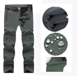 Men's Autumn Winter SoftShell Fleece Jackets Male Hood Windproof Coat Fishing Hiking Camping Climbing Skiing Warm Pants Trousers