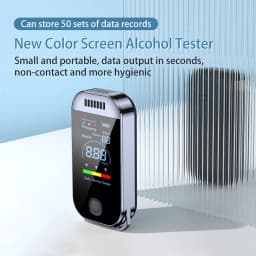 NEW Portable Alcohol Tester Professional Breathalyzer With LCD Display USB Rechargeable Electronic Digital Breath Alcohol Tester