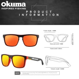 Okuma Polarized Sunglasses Unisex Fishing Driving Mountain Climbing Glasses Outdoor Sports Eyewear UV400 Okuma Fishing Glasses