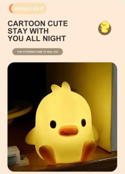 Duck/chicken Night Light Bedroom Decoration Cute Cartoon Animal Night Light Christmas Gifts For Kids Room Bedside Sleeping Lamp