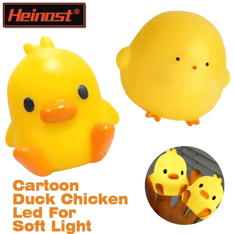 Duck/chicken Night Light Bedroom Decoration Cute Cartoon Animal Night Light Christmas Gifts For Kids Room Bedside Sleeping Lamp
