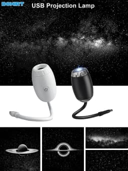 USB Galaxy Projector Light Car Roof Ambient Night Lights Adjustable Interior Car Atmosphere Projection Lamp Decor Romantic Light