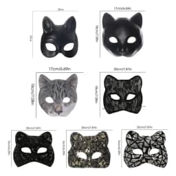 1PC Fashion EVA Cat Girl Mask Half Face Party Makeup Ball Masquerade Mask Venetian Party Mardi Gras Mask