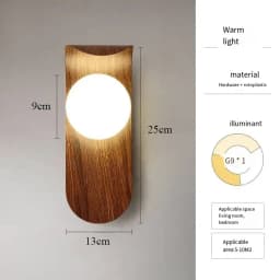 Iron Wood Grain Wall Lamp Acrylic Lamp Shade Living Room Bedroom Bookstore Retro Decoration Corridor Hall Simple Background Lamp