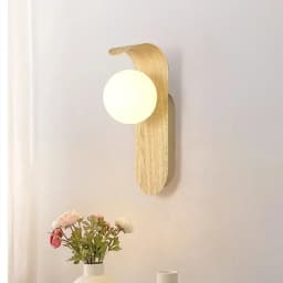 Iron Wood Grain Wall Lamp Acrylic Lamp Shade Living Room Bedroom Bookstore Retro Decoration Corridor Hall Simple Background Lamp