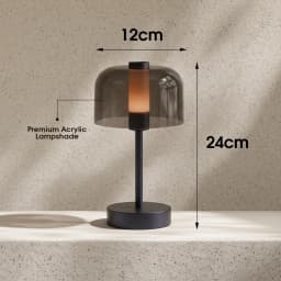 KFV Desk Lamp Luxury Transparent Light Lampshade Bedroom LED Table Lamp Decoration Mood Light Bedside Rechargeable Desk Lamps