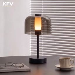 KFV Desk Lamp Luxury Transparent Light Lampshade Bedroom LED Table Lamp Decoration Mood Light Bedside Rechargeable Desk Lamps
