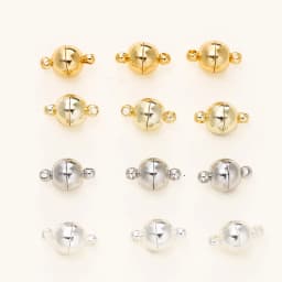 4/6pcs/pack 8*14MM 14K/18K Gold Plated Brass Magnetic Bracelet Clasp Beads for Handmade DIY Jewelry Making Accessories