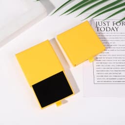 5pcs 9x9x1.7cm Kraft Paper Drawer Travel Jewelry Packaging Box Greeting Card Necklace Bracelet Earrings Gift Organizer Case Box