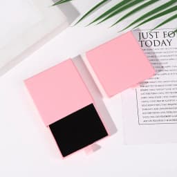 10pcs 8x8x1.7cm Kraft Paper Drawer Travel Jewelry Packaging Box Greeting Card Necklace Bracelet Earrings Gift Organizer Case Box
