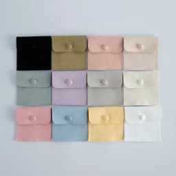 10pack Microfiber Jewelry Snap Packaging Bag Earrings Necklace Velvet Wedding Birthday Presents Gift Pouches Small Button Sack