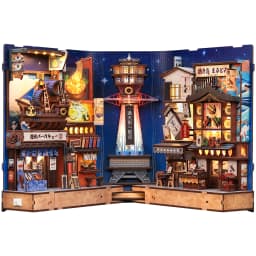 Original CUTEBEE DIY Book Nook Day of the Dead Booknook Plaza De Los Muertos Mexican Folklore Bookshelf Insert Decor DIY Craft