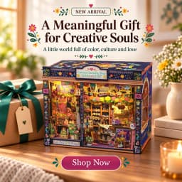 Original CUTEBEE DIY Book Nook Day of the Dead Booknook Plaza De Los Muertos Mexican Folklore Bookshelf Insert Decor DIY Craft