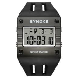 SYNOKE Men's Digital Sport Watch, Waterproof Square Wristwatch with Alarm Stopwatch, EL Luminous, Shockproof, 12/24H, Date Week