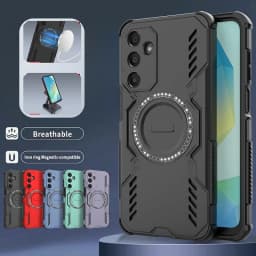 Armor Heat Dissipation Case for Samsung Galaxy A17 A07 A16 A06 A26 A36 A55 A56 A35 A15 A25 Magnetic Wireless Charge Cover Case