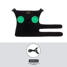 USB Heated Hip Brace Massager Carbon Fiber Heating Pad 3 Modes Pain Relief Muscle Relax Sport Recovery