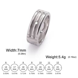 Skyrim Stainless Steel Atlantis Ring Men Women Fashion Minimalist Couple Rings Wedding Band Anniversary Jewelry Gift Wholesale