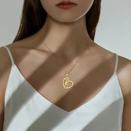 Unift Volleyball  in Heart Necklaces for Women Player Fan Stainless Steel Pendant Neck Chain Fashion Geometry Sport Jewelry