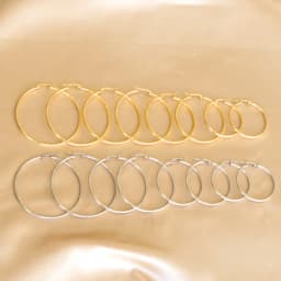 LUXUKISSKIDS серьги 10/20/30/35/45/50/70MM Large Hoop Earrings For Woman/Men Stainless Steel Wholesale Small Round Clips Jewelry