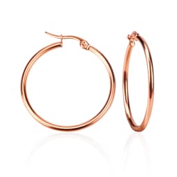 LUXUKISSKIDS серьги 10/20/30/35/45/50/70MM Large Hoop Earrings For Woman/Men Stainless Steel Wholesale Small Round Clips Jewelry