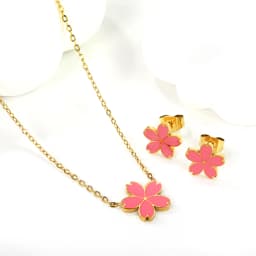 LUXUKISSKIDS Cute Girls Unicorn Sets of Necklace Pendant Earrings Stainless Steel Colorful Butterfly Jewelry Set Birthday Party