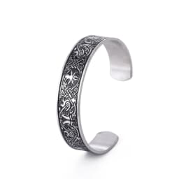 Teamer Stainless Steel Nordic Viking Runes Bangle Men Women Wicca Amulet Vintage Tree of Life Cuff Bracelet Jewelry Couple Gifts
