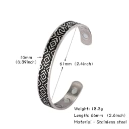 Teamer Stainless Steel Nordic Viking Runes Bangle Men Women Wicca Amulet Vintage Tree of Life Cuff Bracelet Jewelry Couple Gifts
