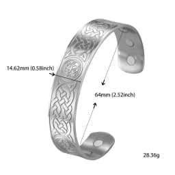 Teamer Stainless Steel Nordic Viking Runes Bangle Men Women Wicca Amulet Vintage Tree of Life Cuff Bracelet Jewelry Couple Gifts