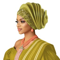Already Made African Headtie Turban Cap Lady Head Wraps Nigerian Diamond Wedding Auto Gele Party Headgear Headpiece Hat Outfits