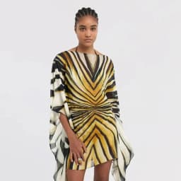 Sexy Leopard Chiffon Women's Mini Dress Urban Batwing Sleeve High Waist Female Dresses 2026 Spring Summer Lady Beach Robe New