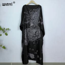 WINYI Dress Fashion Turkey Dresses Bohemia Print Dashiki Women Muslim Long Kaftan Summer Color African Dresses for Woman Vestido