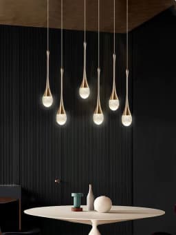 LED Pendant Lights Chandelier Mirror Lamp Home Kitchen Island Dining Living Room Bar Cafe Droplight Fxture