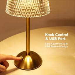 Rechargeable LED Night Light Touch Bedroom Night Lamp Bedroom Study Bedside Atmosphere Decoration Glass LED Table Lamps