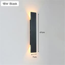Modern Led Waterproof Outdoor Up Down Wall Lamp Aluminum 18w LED Wall Light Indoor Decorated Wall Sconce