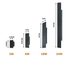 Modern Led Waterproof Outdoor Up Down Wall Lamp Aluminum 18w LED Wall Light Indoor Decorated Wall Sconce