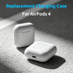 Replacement Wireless Charging Case For AirPods 4 Type-C Port 450mAh Charging Box BT Pairing Headphone Replacement Accessories