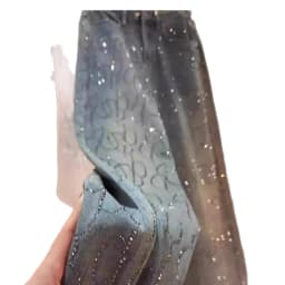 Women's Jeans 2025 New Style Heavy Industry High-end Versatile High-waisted Slim Straight Pants Blue Two-color Hot Diamond Jeans