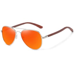 GM Brand Designer Sun Glasses for Women Red Wood Leg With Metal Frame Sunglasses Men Women Wooden Sunglass Gift Paper Box S2801