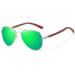 GM Brand Designer Sun Glasses for Women Red Wood Leg With Metal Frame Sunglasses Men Women Wooden Sunglass Gift Paper Box S2801